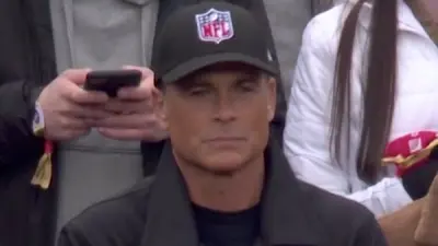 Rob Lowe NFL hat