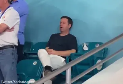 Man asleep Super bowl