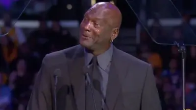 Michael Jordan crying