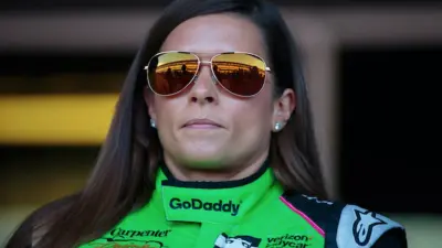Danica Patrick in a GoDaddy racing suit