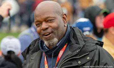 Emmitt Smith attends a football game