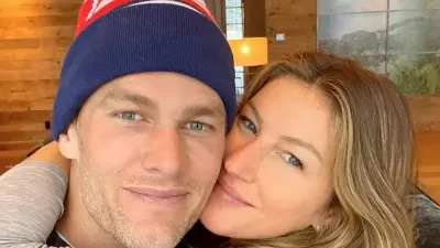 Gisele and Tom Brady cheek to cheek