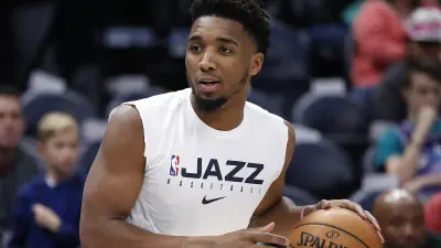 Donovan Mitchell with a ball