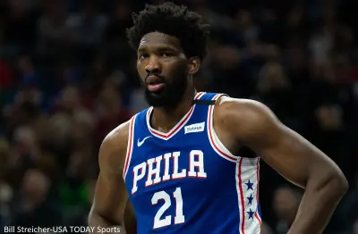 Joel Embiid during a game