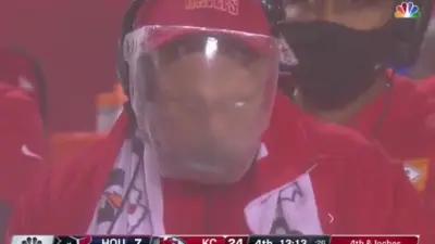 Andy Reid face shield