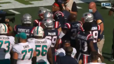 Cam Newton Dolphins fight