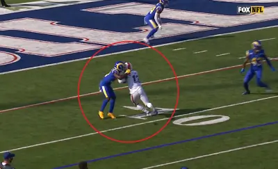 Rams Bills pass interference