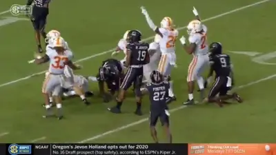 South Carolina Tennessee punt