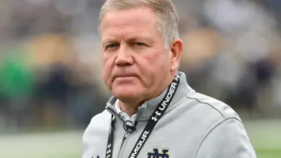 Brian Kelly in Notre Dame gear