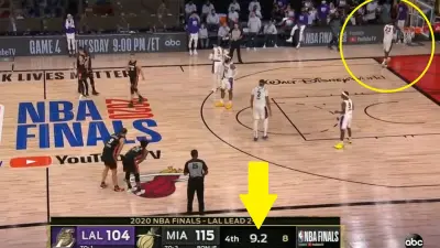 LeBron James walks off court