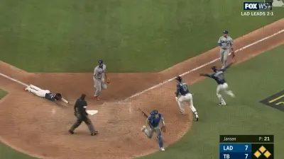 Rays Dodgers final play
