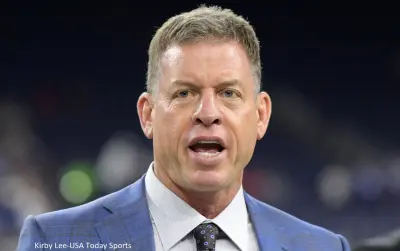 Troy Aikman in a suit