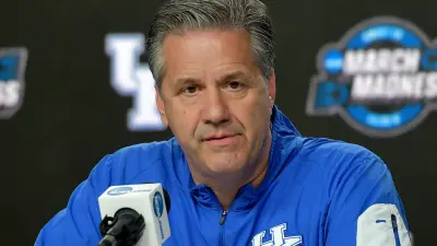 John Calipari at a press conference