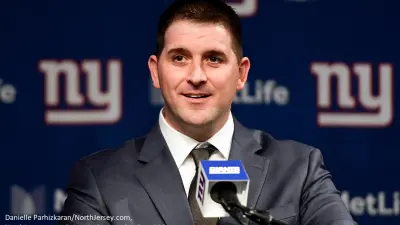 Joe Judge at a press conference