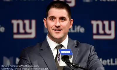 Joe Judge at a press conference