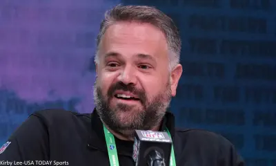 Matt Rhule at a press conference