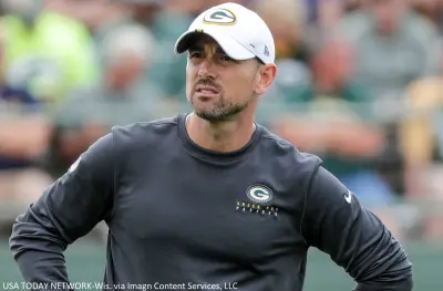 Matt LaFleur in Packers gear
