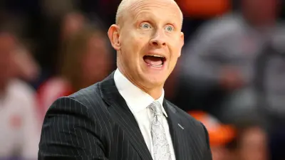 Chris Mack on the sidelines