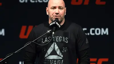Dana White at a press conference