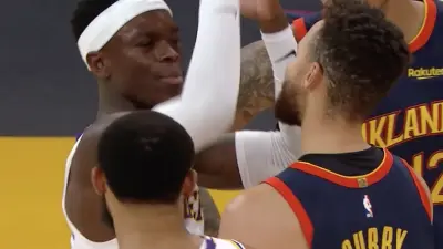 Dennis Schroder Steph Curry