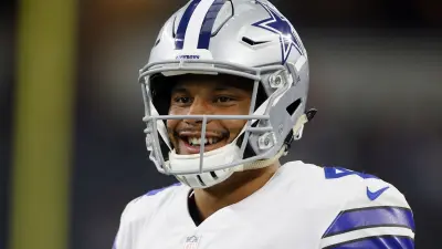 Dak Prescott in a helmet