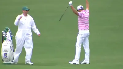 Dustin Johnson Masters shot