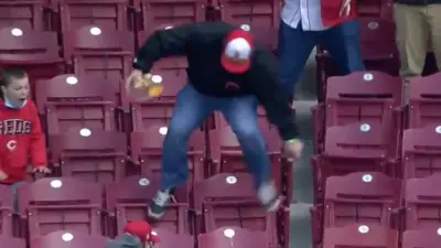 Reds fan home run fall