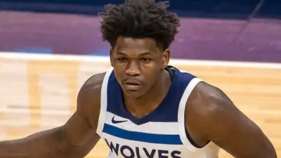 Anthony Edwards in his Wolves uniform