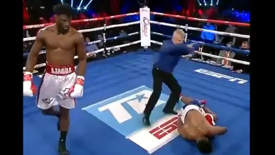 Efe Ajagba knockout