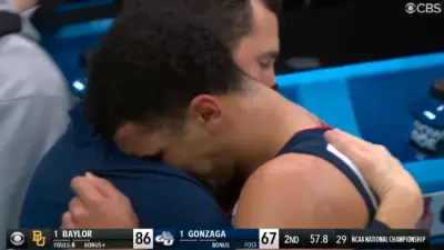 Jalen Suggs emotional
