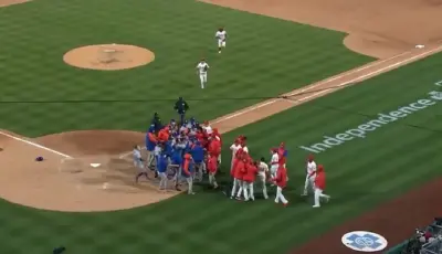 Phillies Mets fight