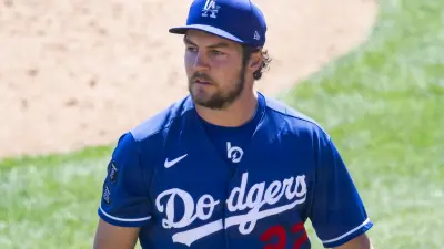 Trevor Bauer on the field