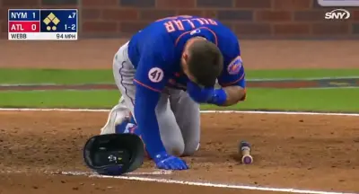 Kevin Pillar hit nose