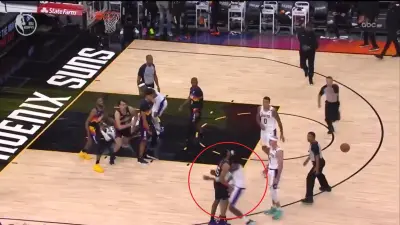 Lakers Suns skirmish