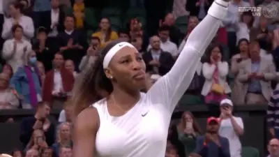Serena Williams crying