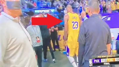 LeBron James shake hands