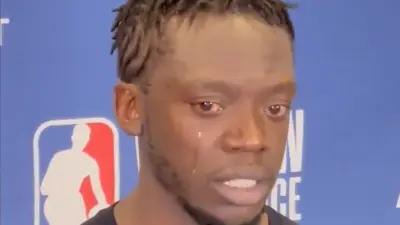 Reggie Jackson crying