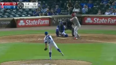 Eric Sogard pitching