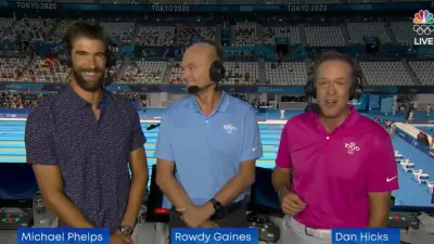 Michael Phelps Rowdy Gaines Dan Hicks