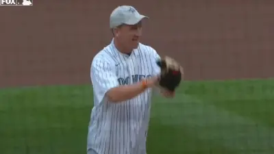 Peyton Manning first pitch