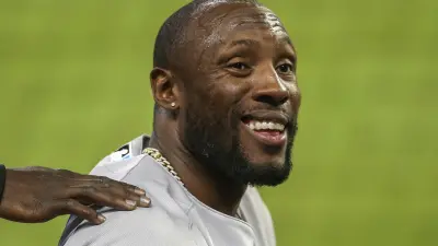 Starling Marte smiles