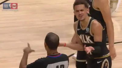 Trae Young technical foul