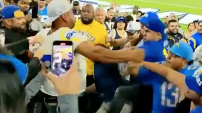 Rams fans fight