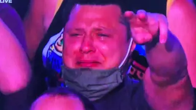 CM Punk fan crying