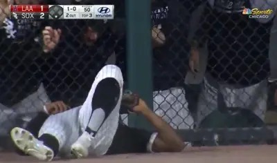 Eloy Jimenez catch