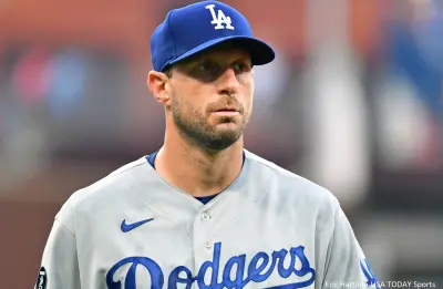 Max Scherzer in a Dodgers uniform