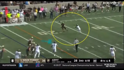 Army fake field goal try