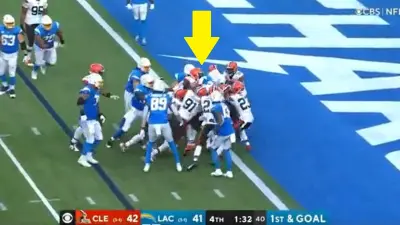 Browns pull Austin Ekeler to the end zone