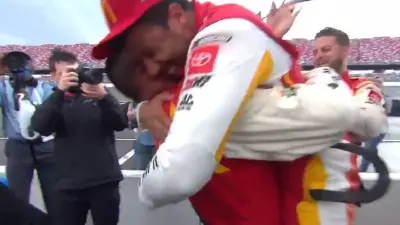 Bubba Wallace celebration