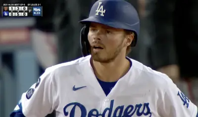 Gavin Lux looks stunned
